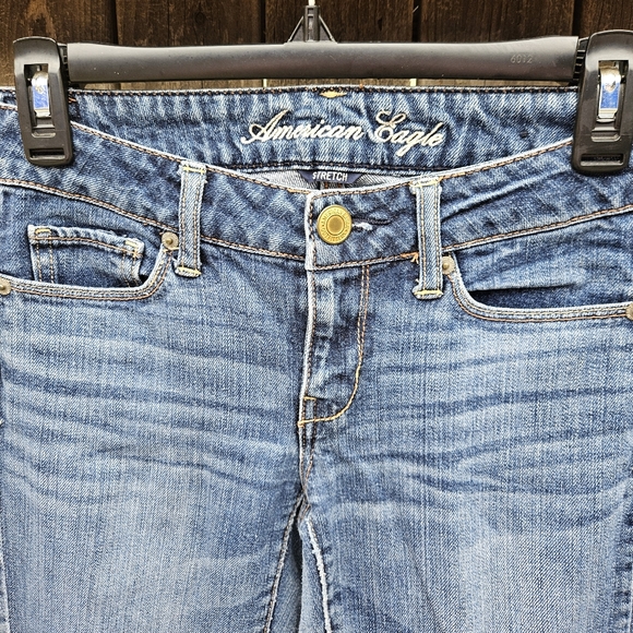 American Eagle Outfitters Women's Classic Blue Skinny Jeans Size 2 - Picture 7 of 16